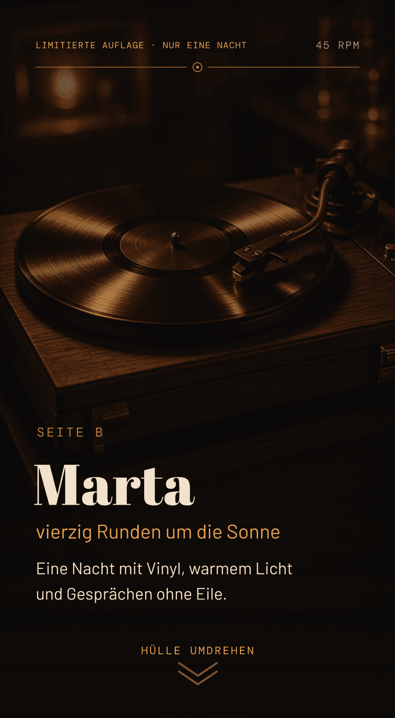 Geburtstag — Seite B — Hülle