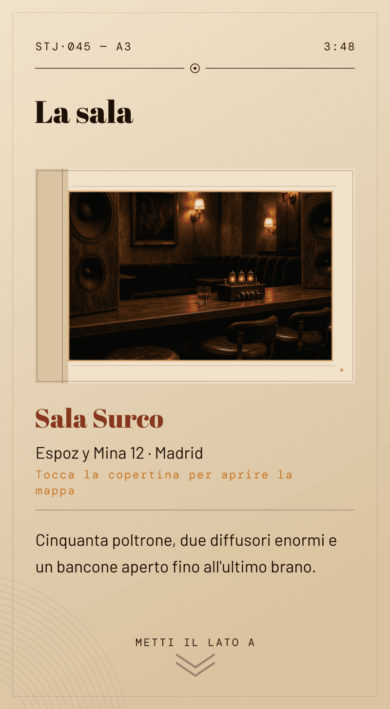 Compleanno — Lato B — La sala