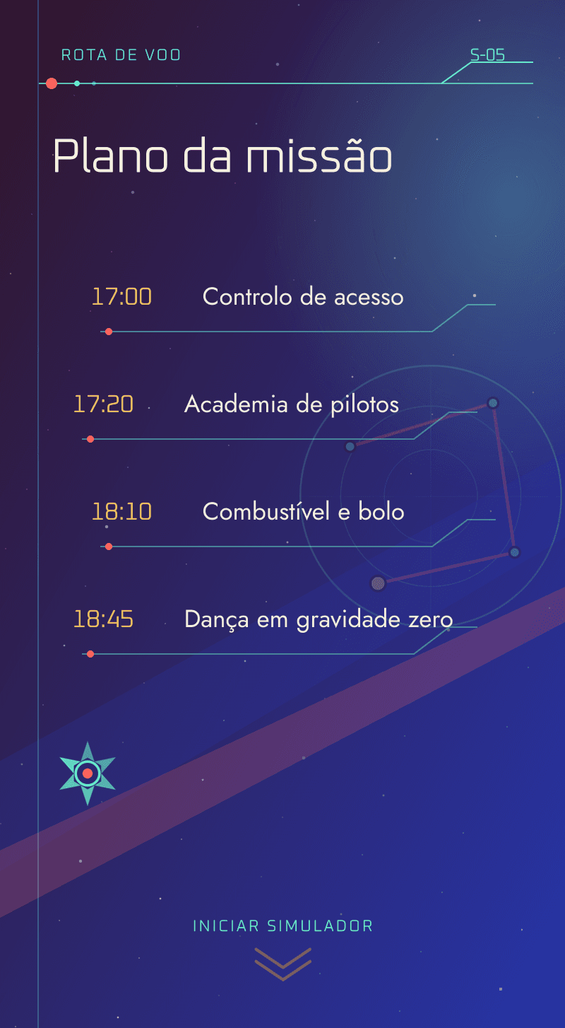 Aniversário — Esquadrão Estelar — Plano