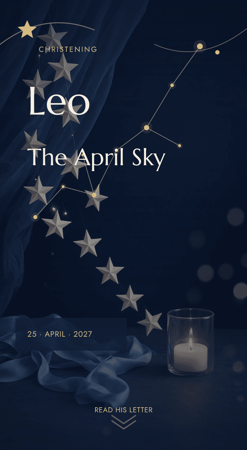 Christening — The April Sky