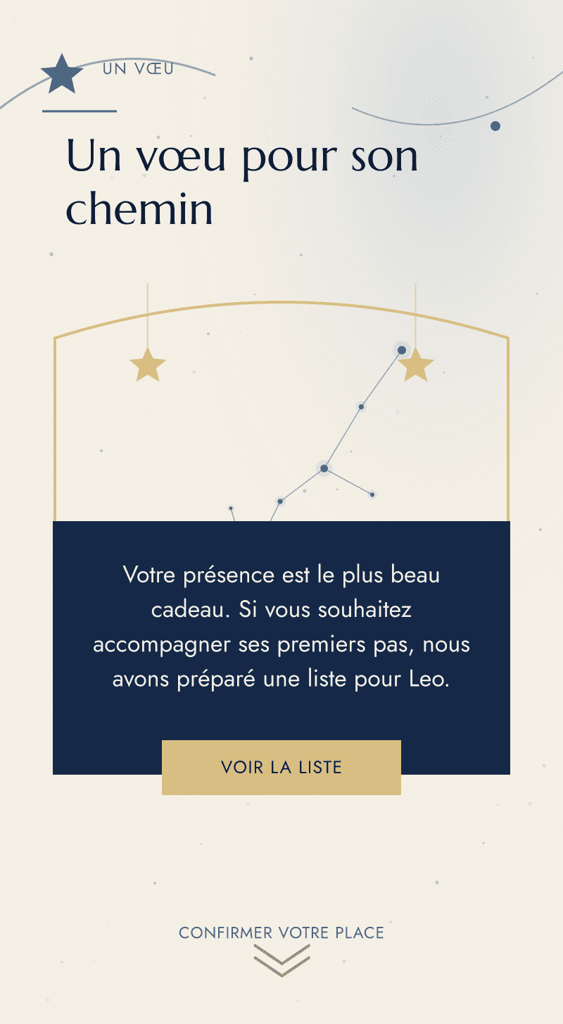 Baptême — Le Ciel d'Avril — Un vœu pour son chemin