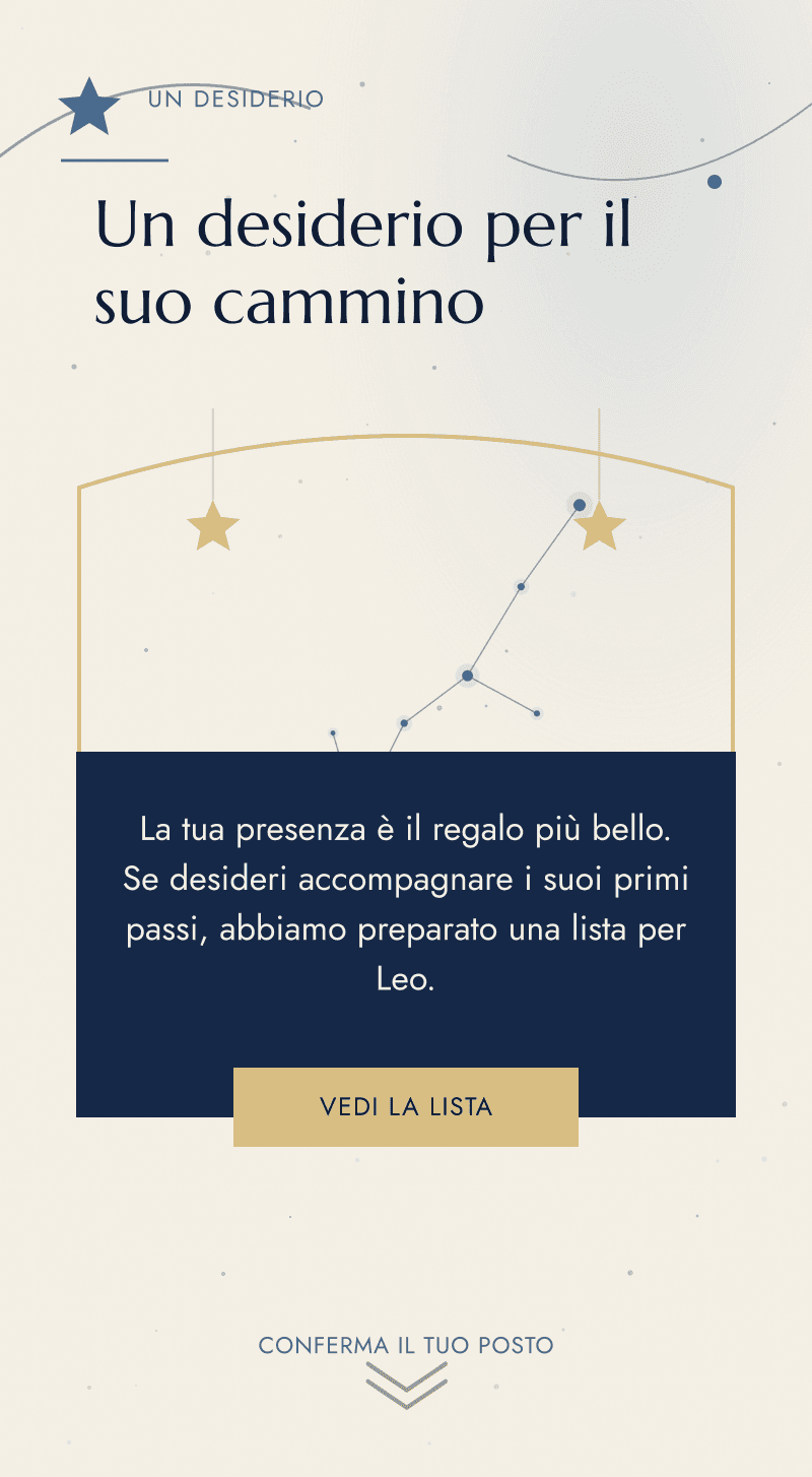 Battesimo — Il Cielo d'Aprile — Un desiderio per il suo cammino