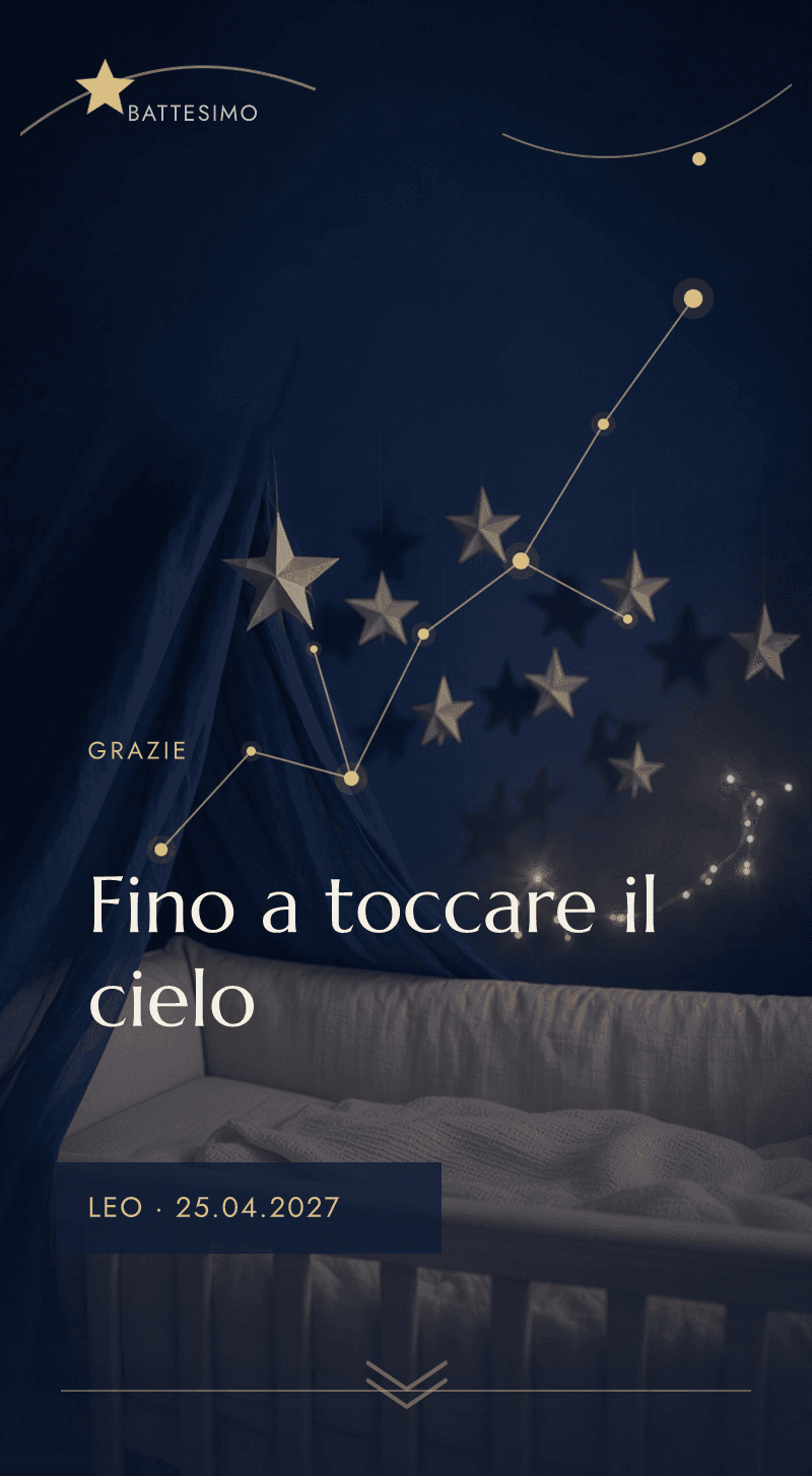 Battesimo — Il Cielo d'Aprile — Fino a toccare il cielo