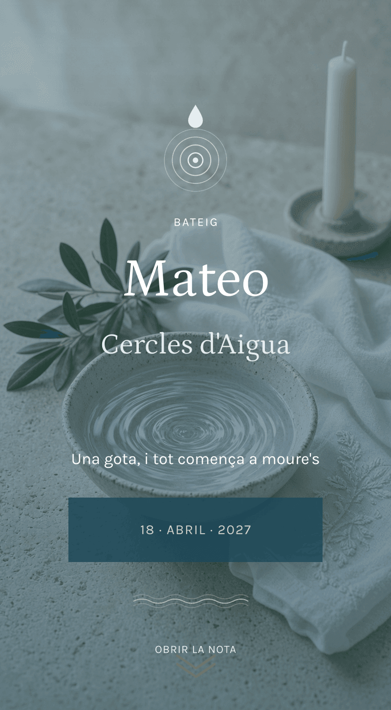 Bateig — Cercles d'Aigua — Cercles d’aigua