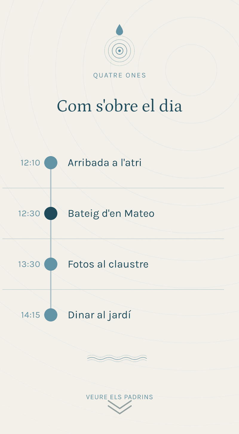 Bateig — Cercles d'Aigua — Com s’obre el dia