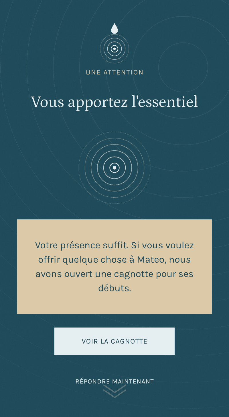 Baptême — Cercles d'Eau — Ce qui compte
