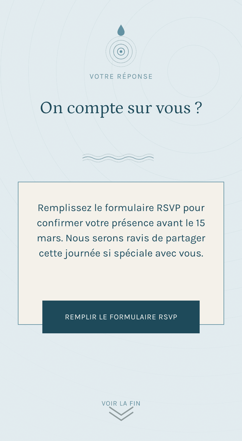 Baptême — Cercles d'Eau — Nous comptons sur vous