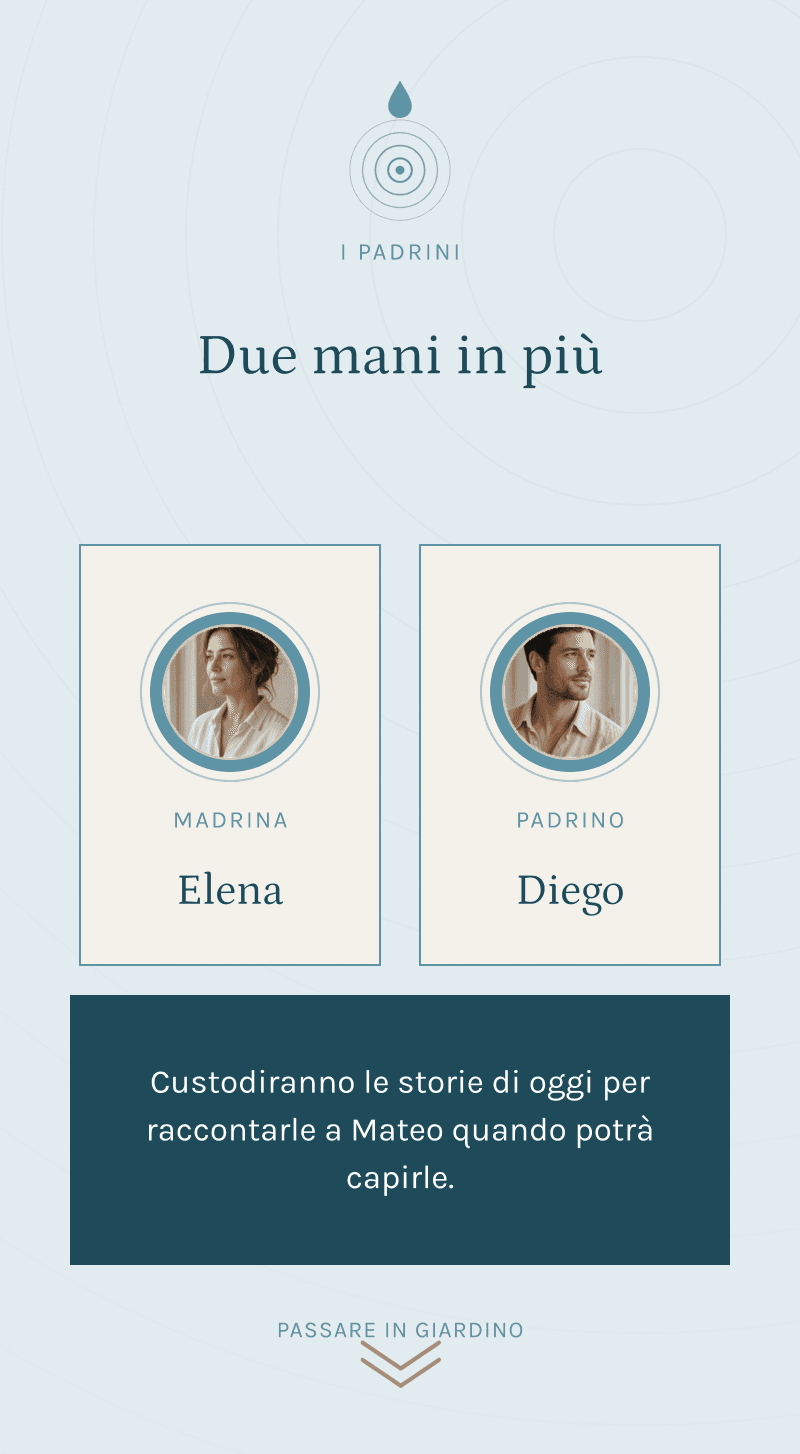 Battesimo — Cerchi d'Acqua — Due mani in più