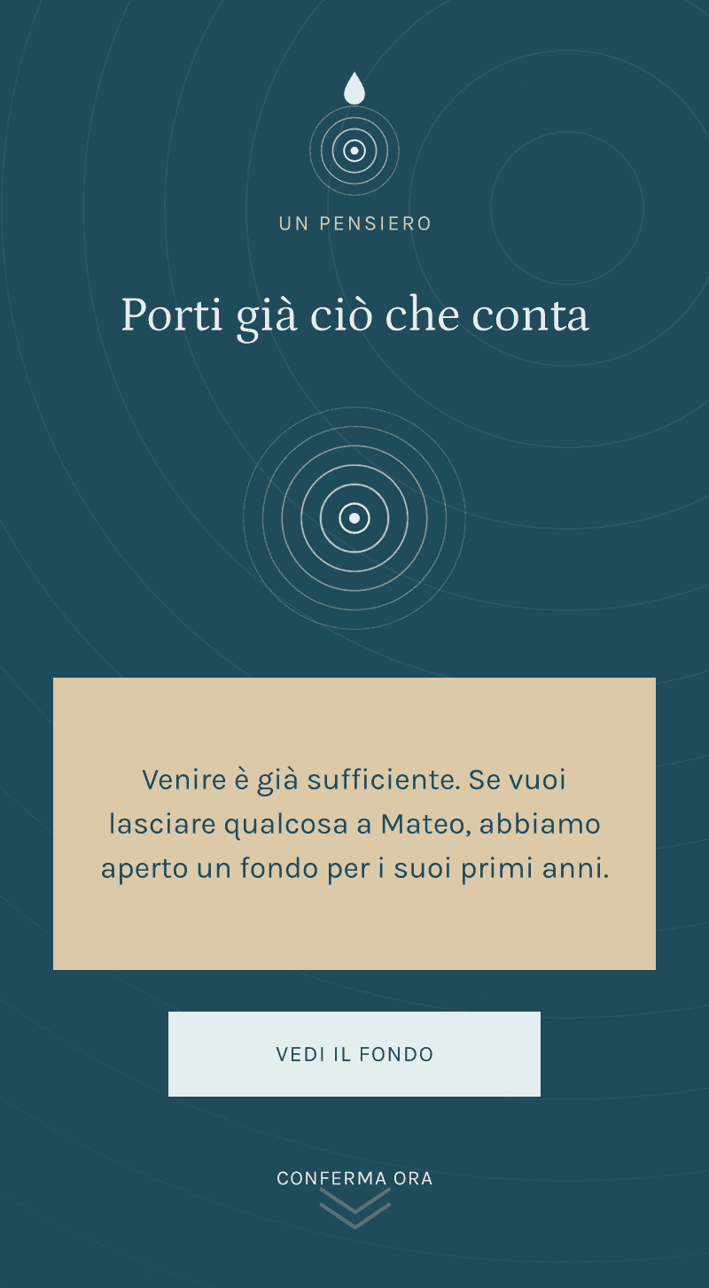 Battesimo — Cerchi d'Acqua — Ciò che conta