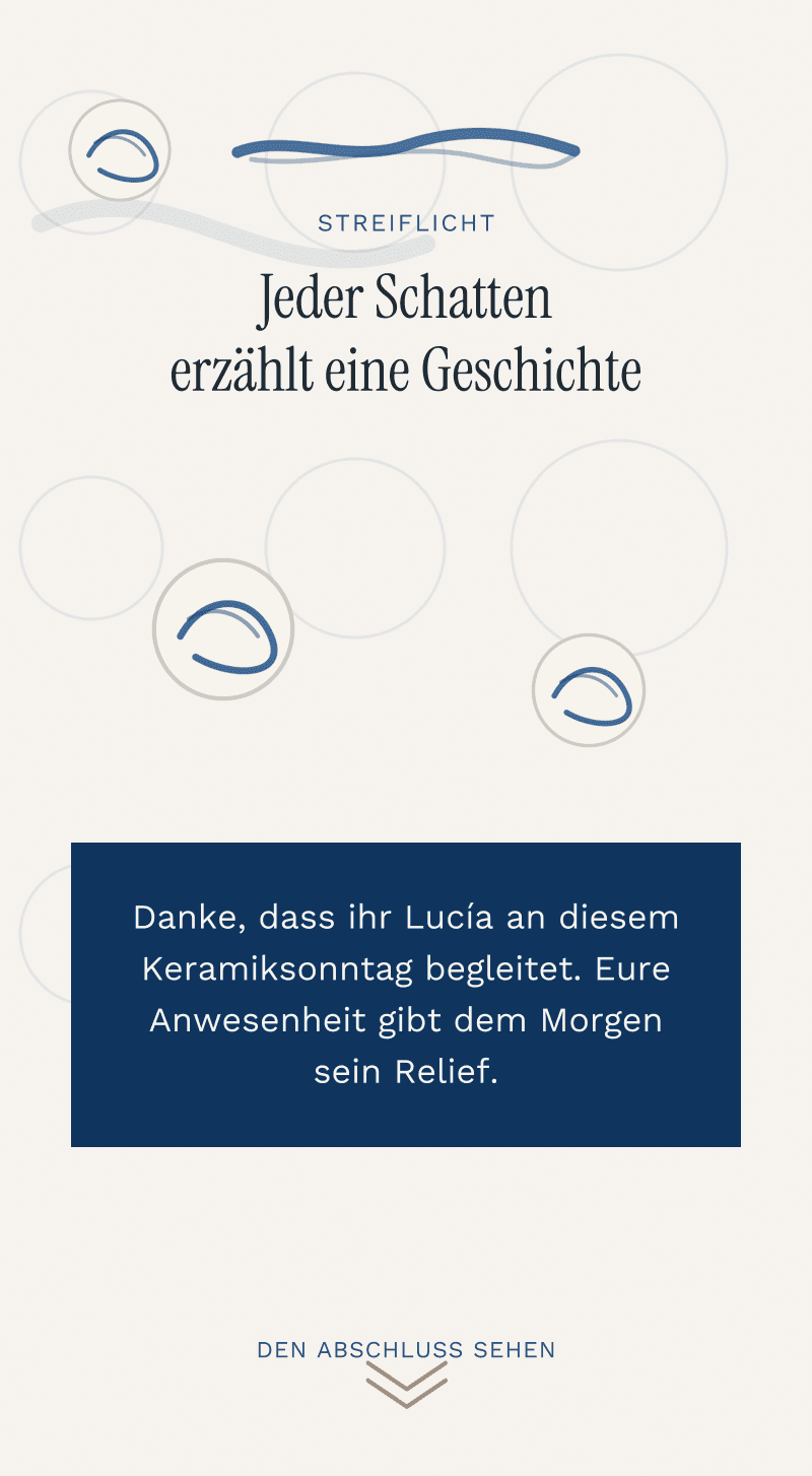 Kommunion — Keramiksonntag — Streiflicht