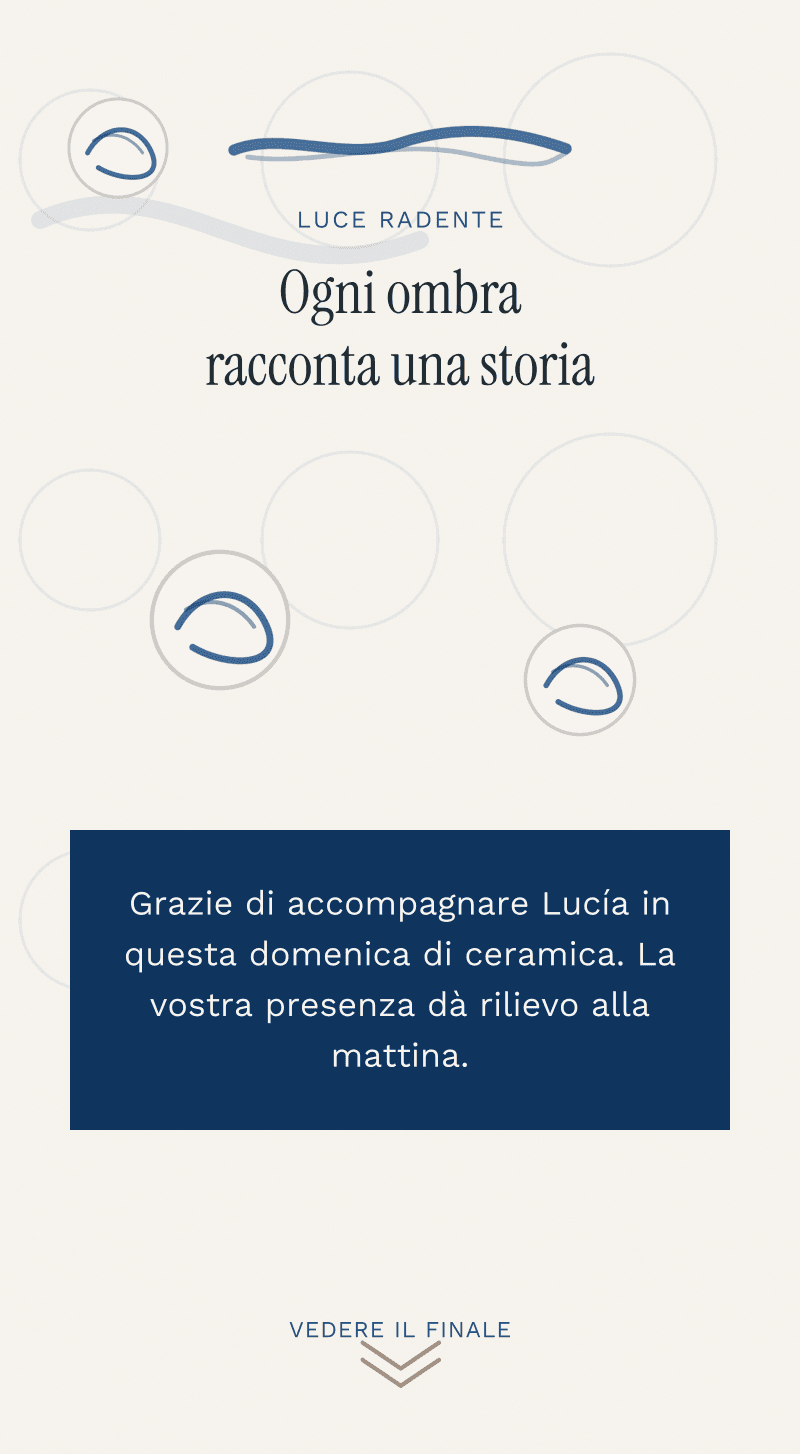Comunione — Domenica di ceramica — Luce radente