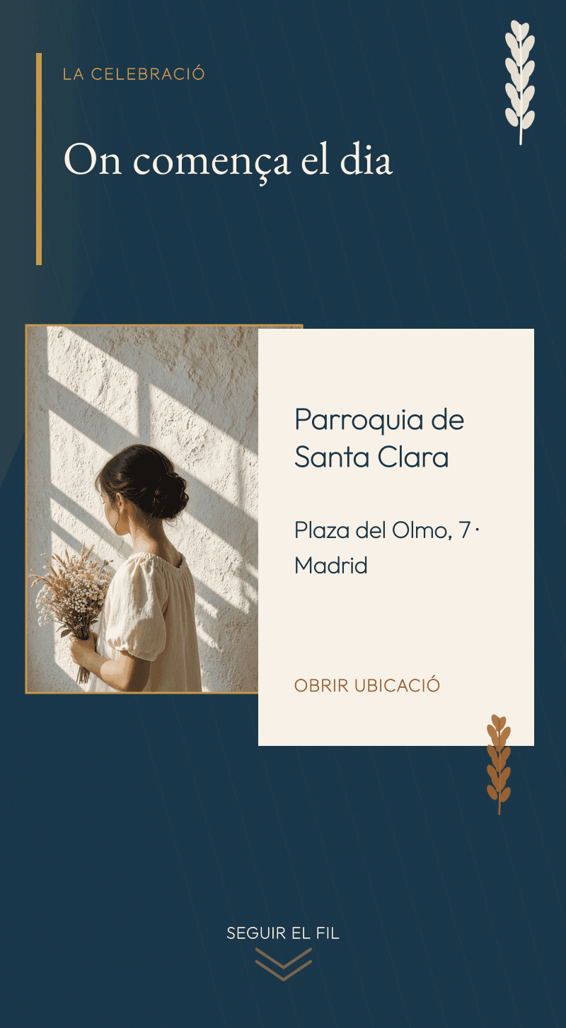Comunió — Taula de Blat — On comença