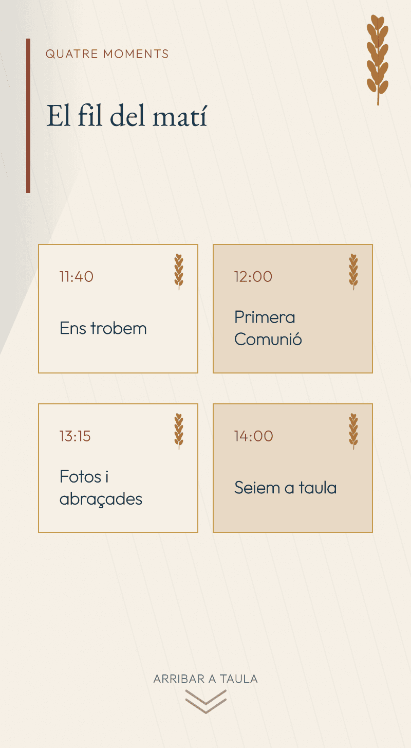 Comunió — Taula de Blat — El fil del matí