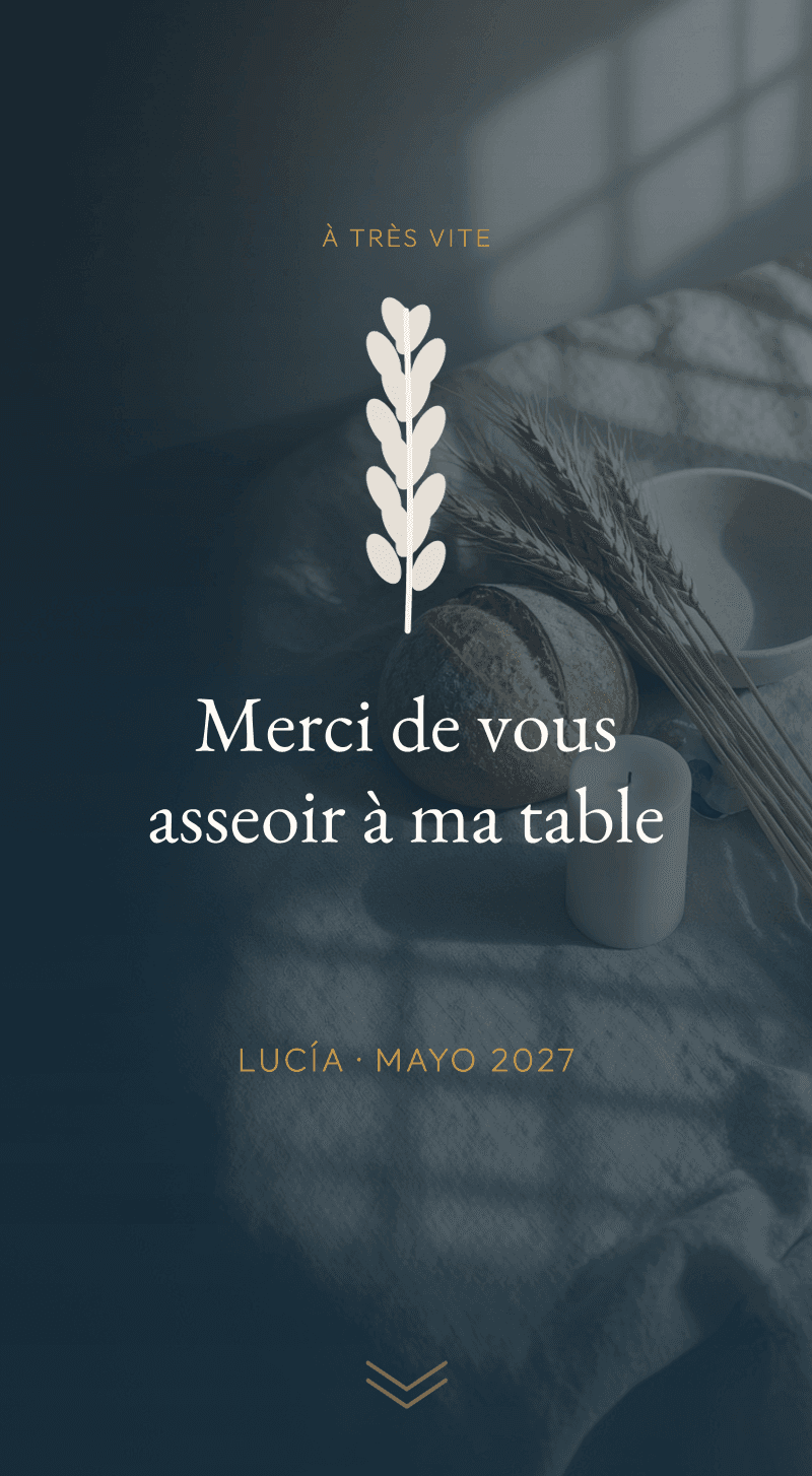 Communion — Table de Blé — Merci d'être venus