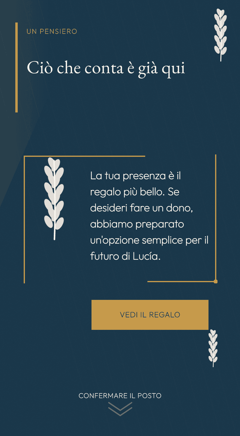 Comunione — Tavola di Grano — Ciò che conta