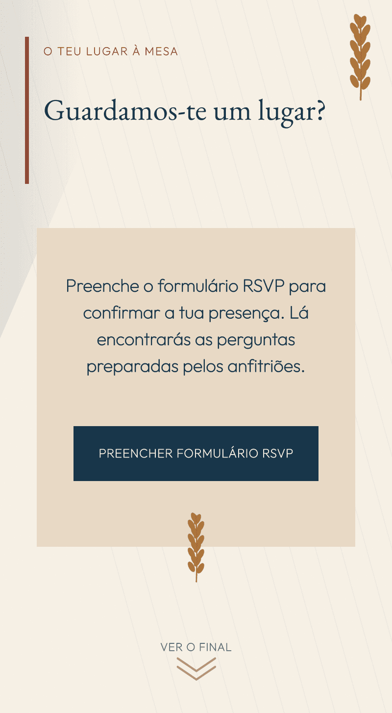 Comunhão — Mesa de Trigo — O teu lugar à mesa