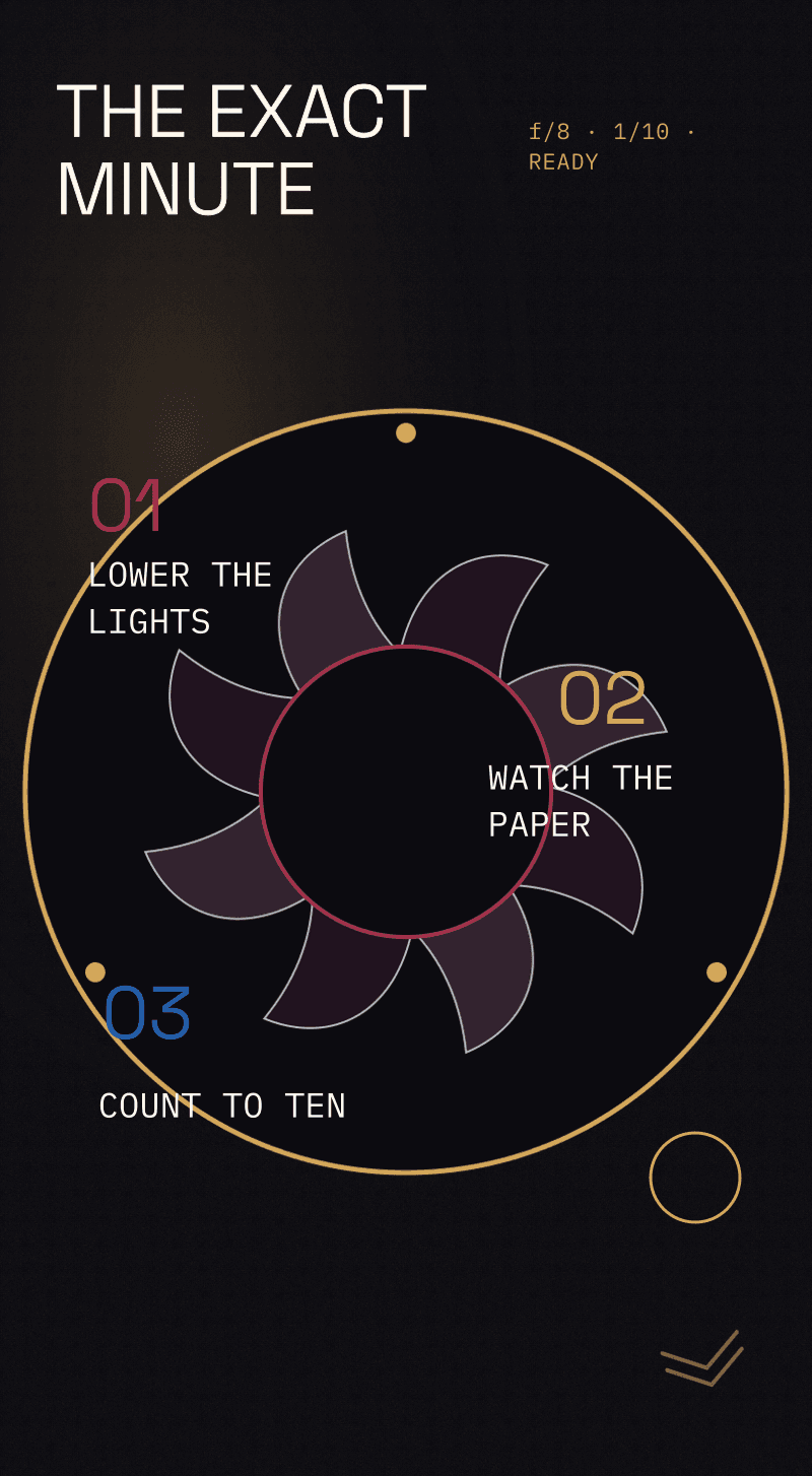 Gender reveal — The Light Test — The exact minute