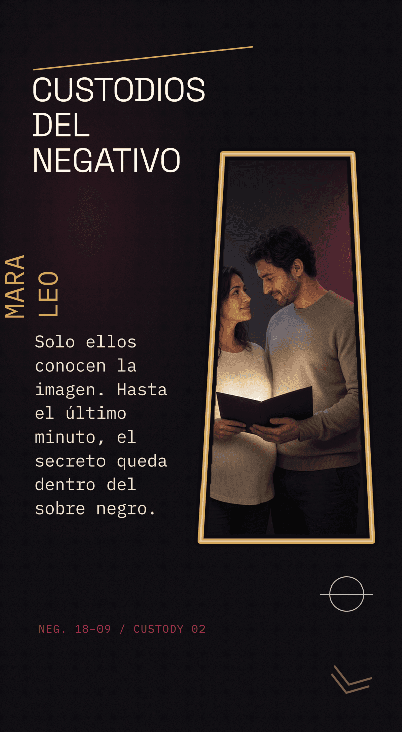 Revelación de género — La Prueba de Luz — Quienes guardan el negativo