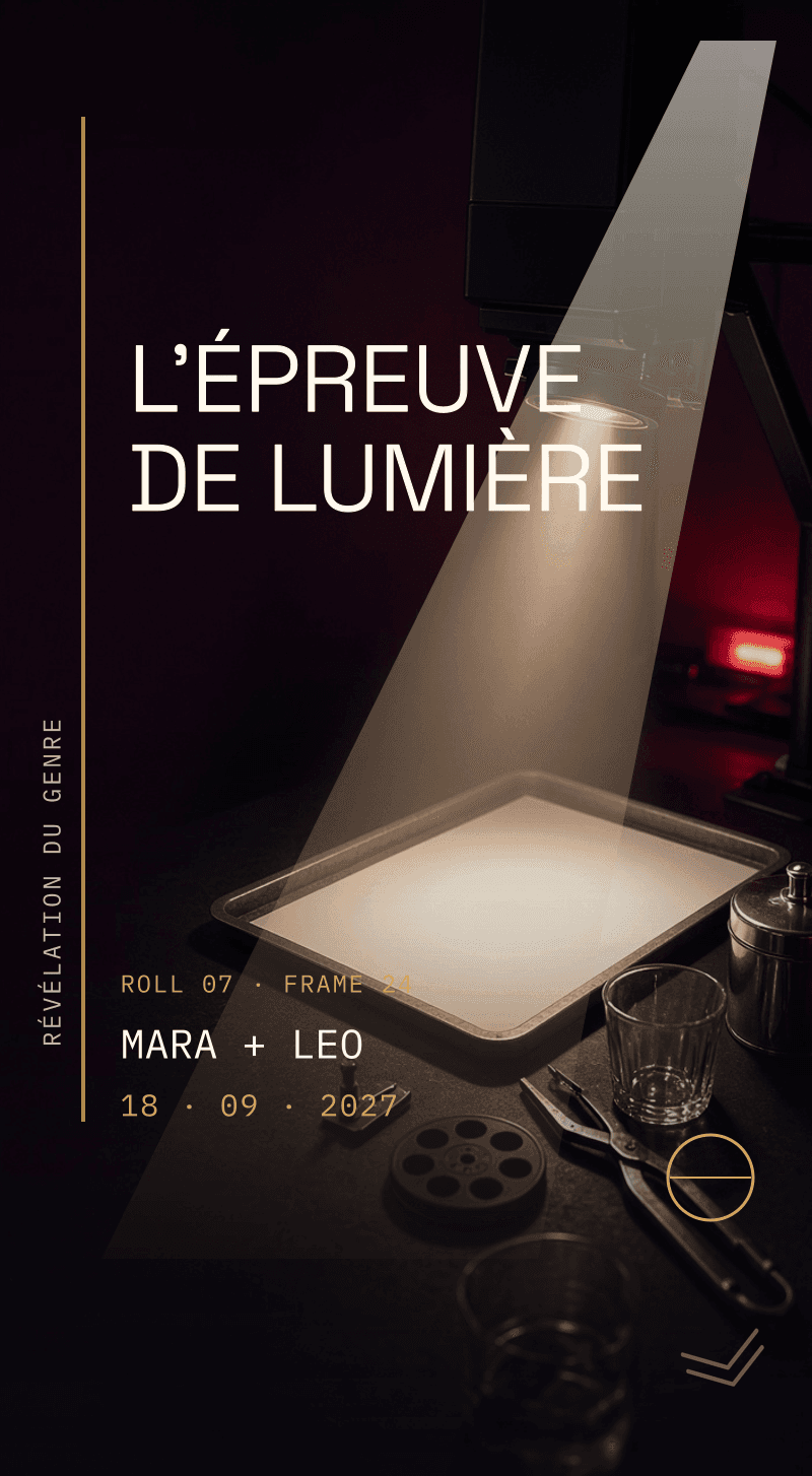 Révélation du genre — L'Épreuve de Lumière — L’image latente