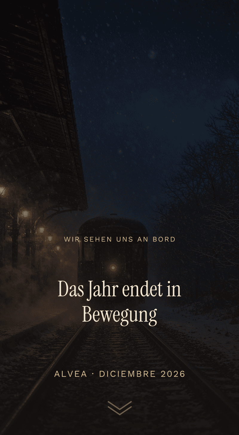 Firmenfeier — Der Dezember-Express — Wir sehen uns an Bord