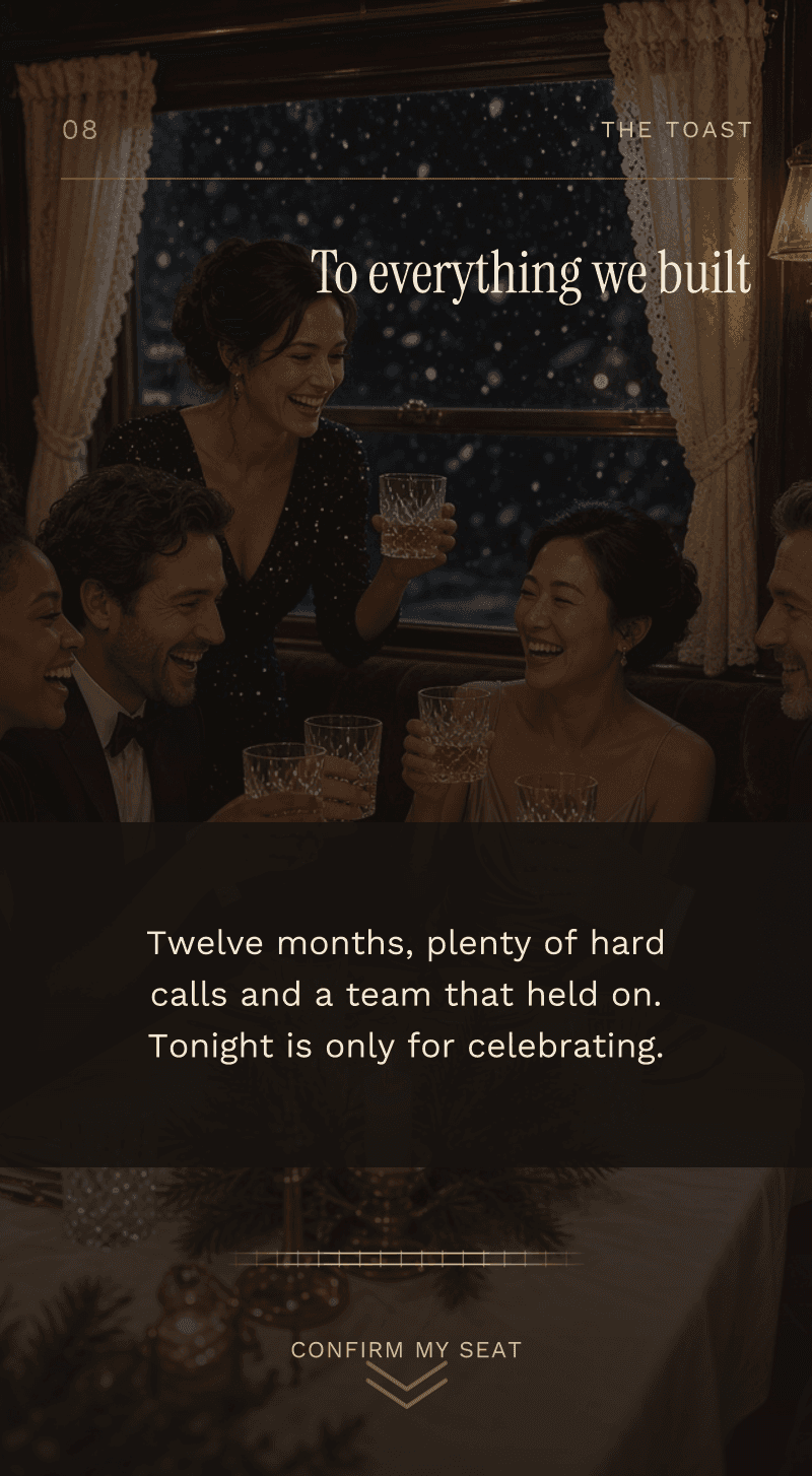 Corporate — The December Express — The toast