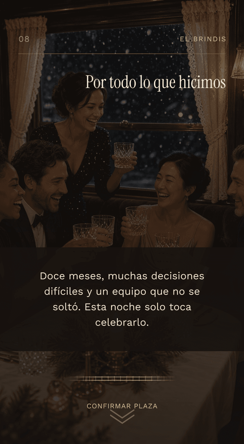 Corporativo — El Expreso de Diciembre — El brindis