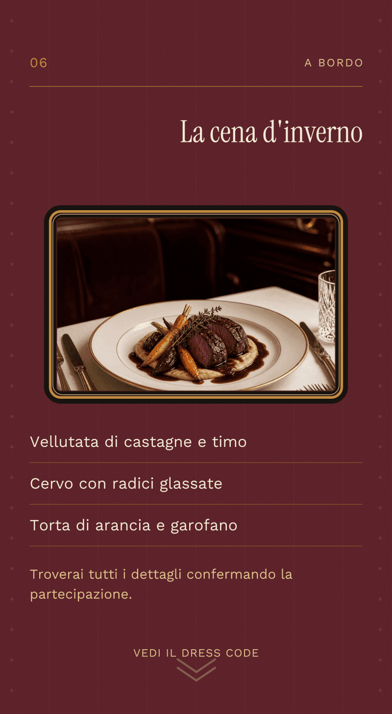 Aziendale — L'Espresso di Dicembre — La cena d'inverno