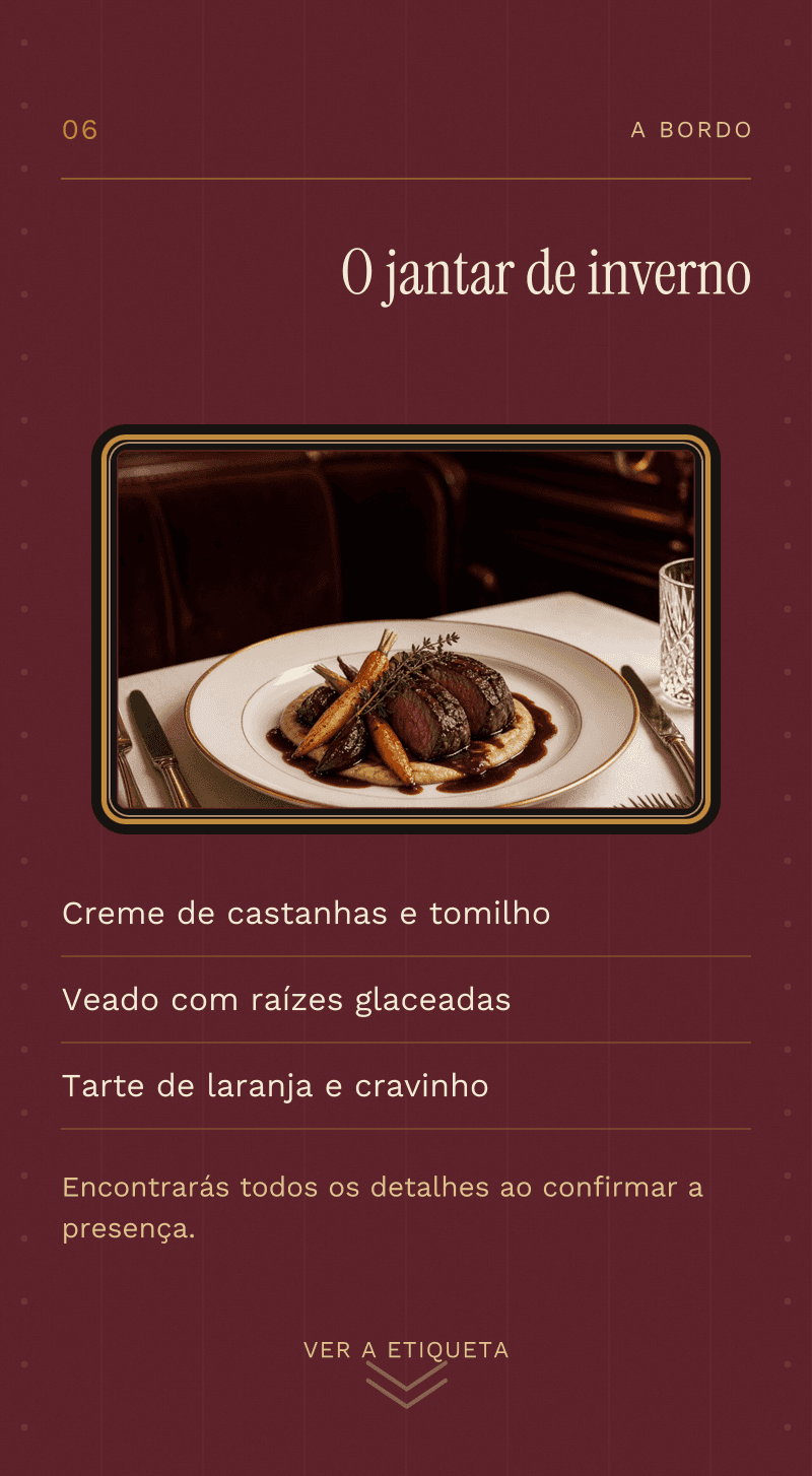 Corporativo — O Expresso de Dezembro — O jantar de inverno