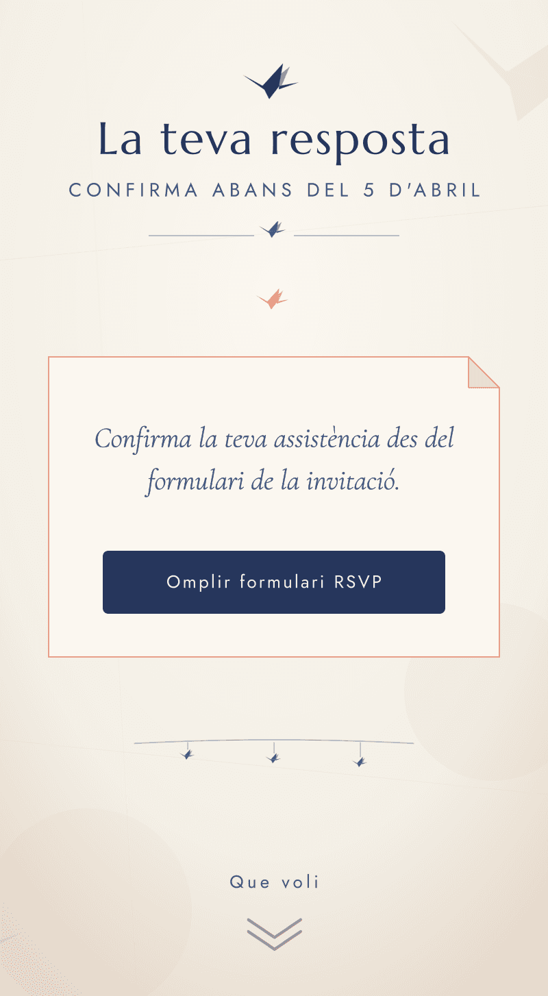 Baby Shower — Grulles de Paper — La teva resposta