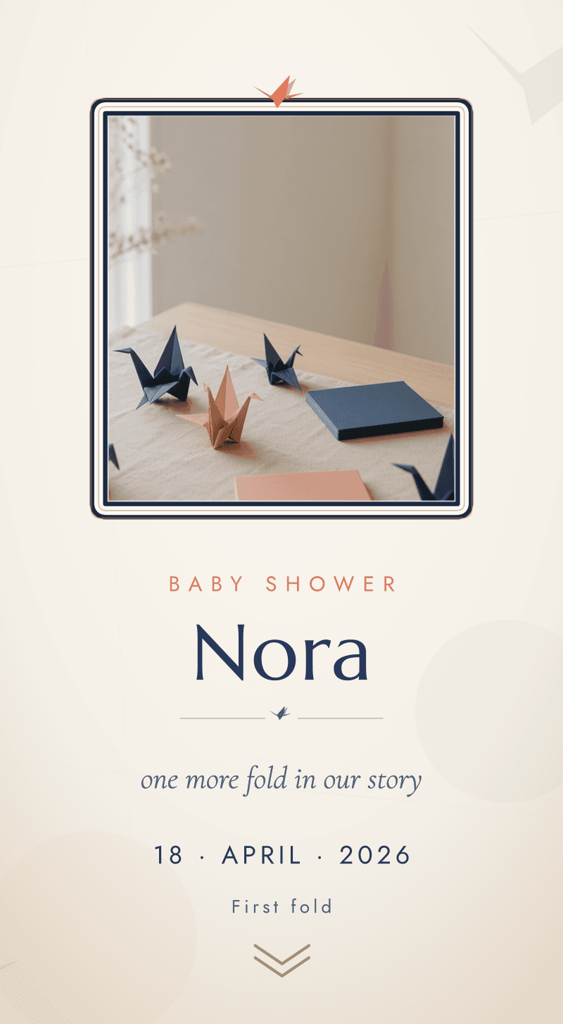 Baby Shower — Paper Cranes — Cover