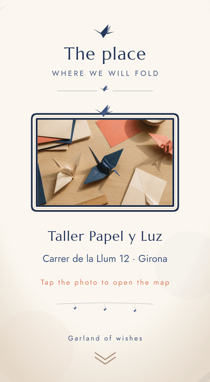 Baby Shower — Paper Cranes — The place