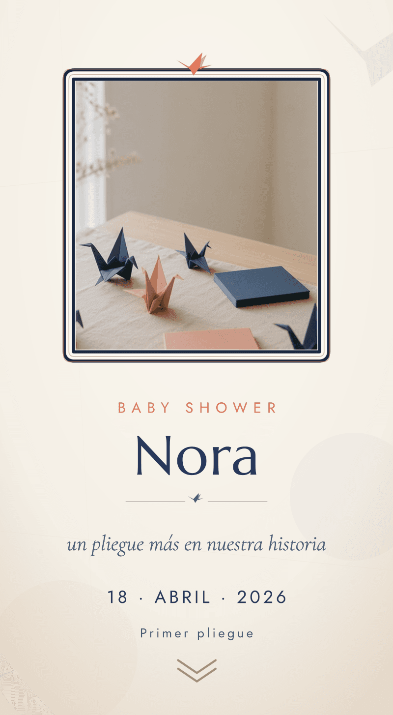 Baby Shower — Grullas de Papel — Portada