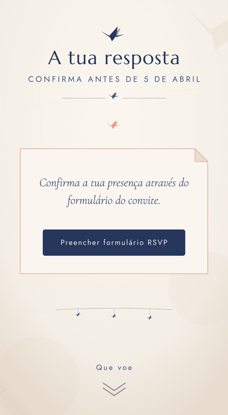 Baby Shower — Tsurus de Papel — A tua resposta