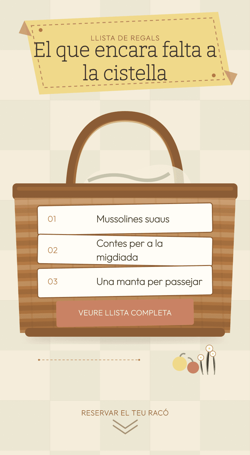 Baby Shower — Diumenge de Pícnic — El que encara falta a la cistella