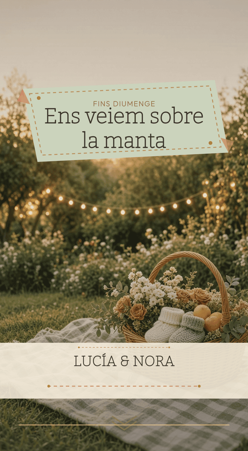 Baby Shower — Diumenge de Pícnic — Ens veiem sobre la manta