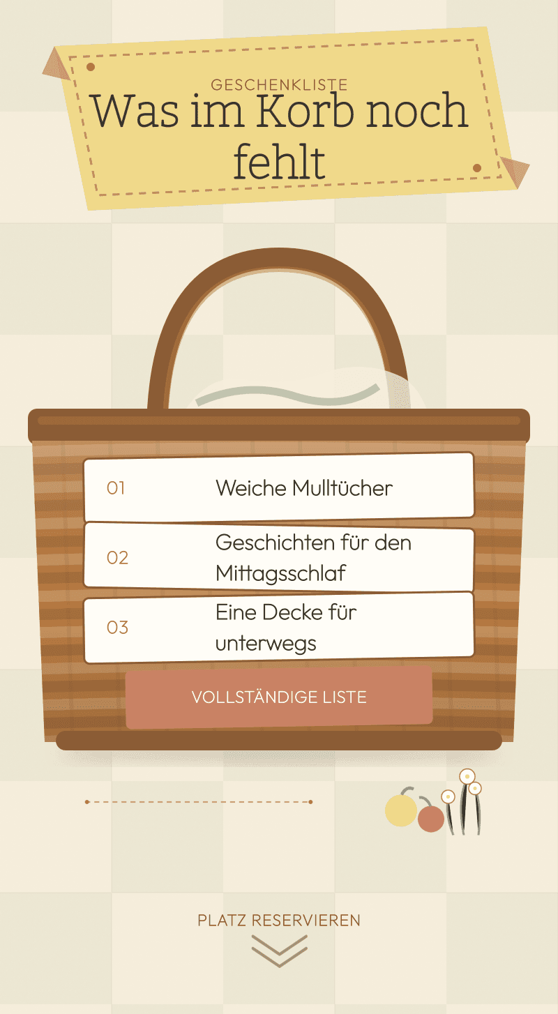 Baby Shower — Sonntagspicknick — Was im Korb noch fehlt