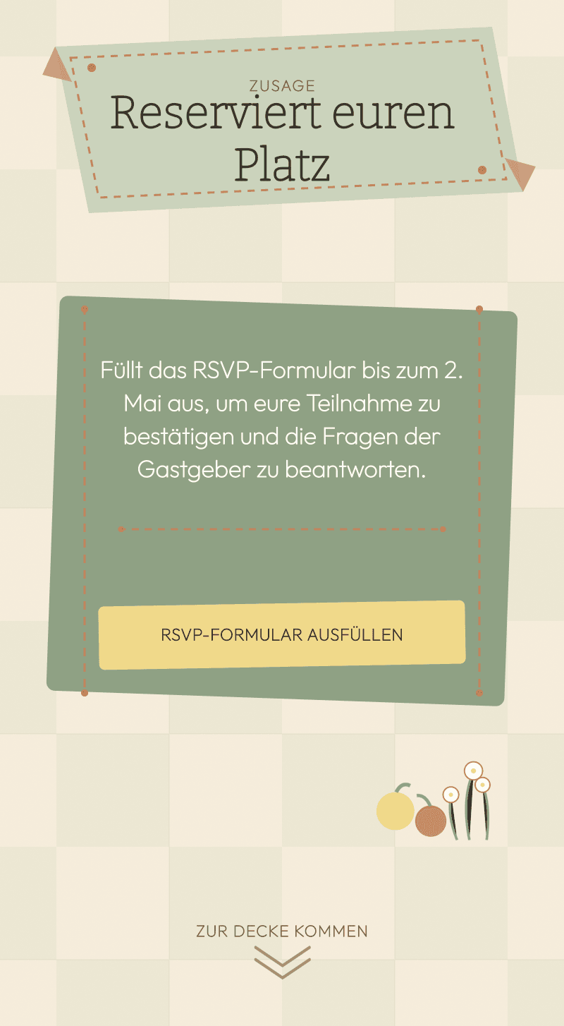 Baby Shower — Sonntagspicknick — Reserviert euren Platz