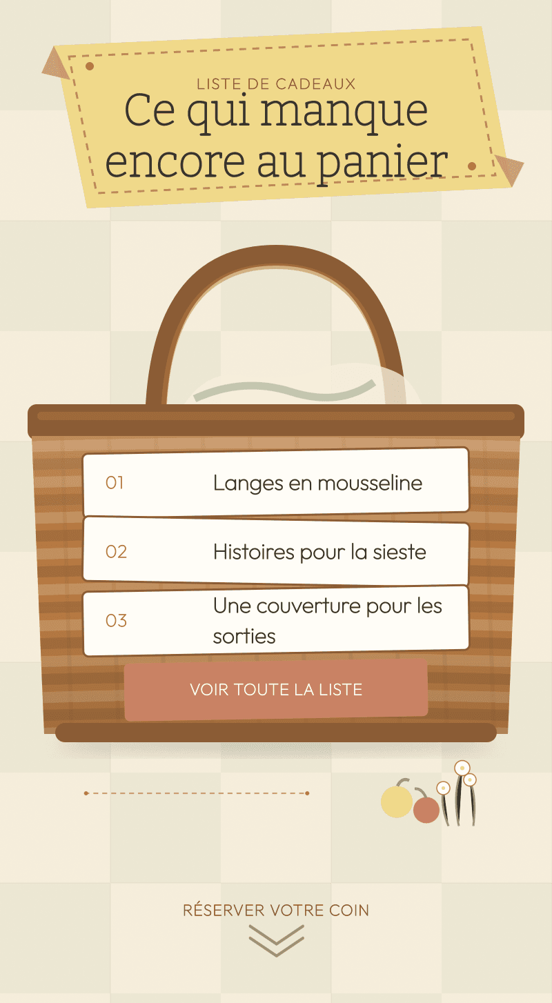 Baby Shower — Dimanche au Pique-nique — Ce qui manque encore au panier