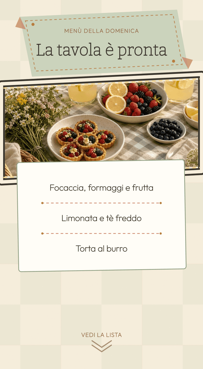 Baby Shower — Domenica al Picnic — La tavola è pronta