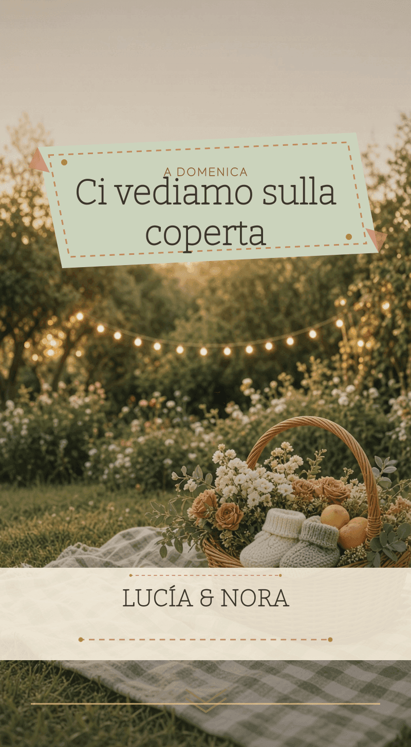 Baby Shower — Domenica al Picnic — Ci vediamo sulla coperta