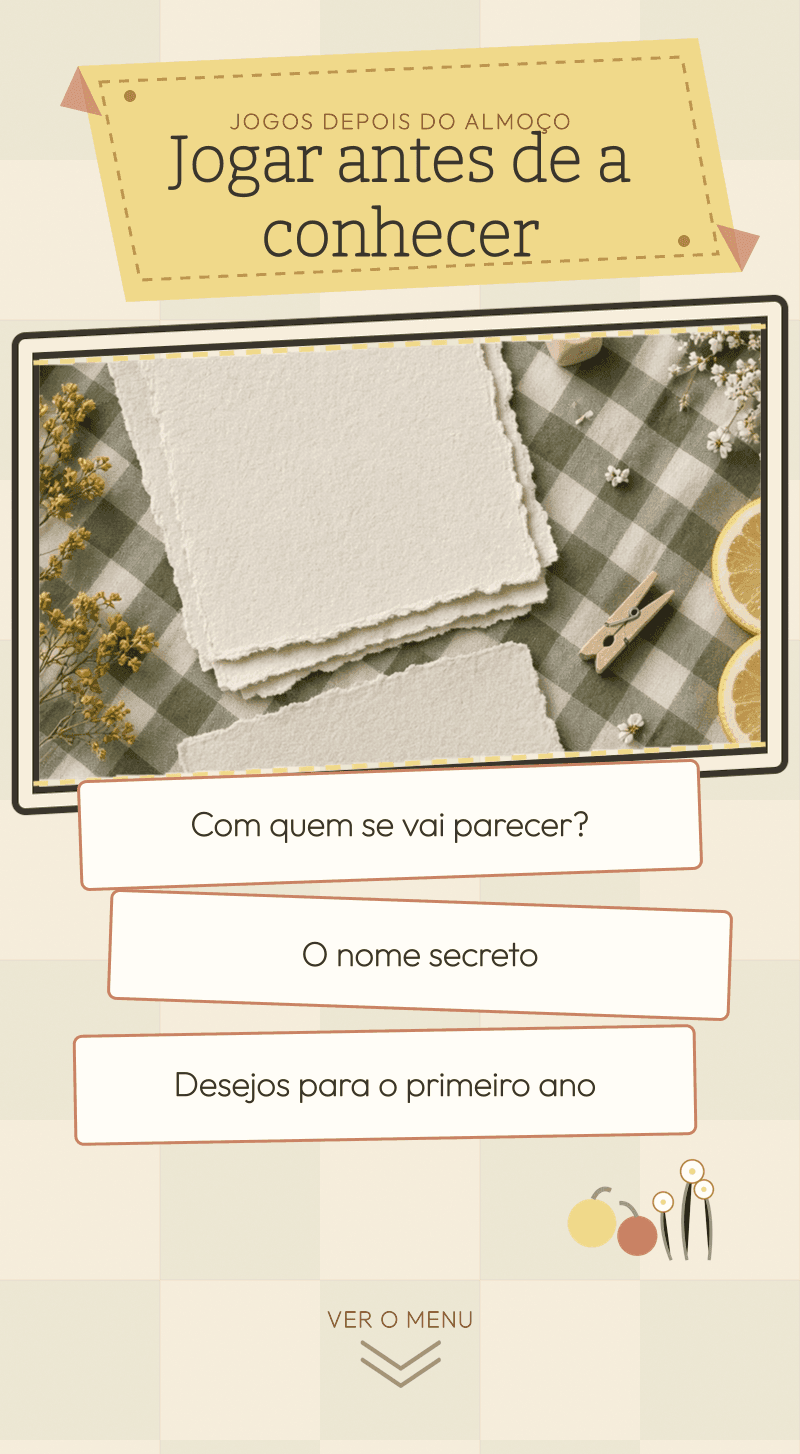 Baby Shower — Domingo de Piquenique — Jogar antes de a conhecer