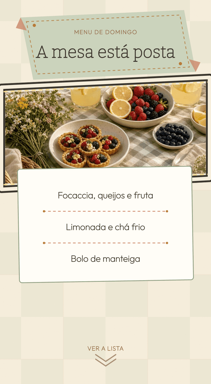 Baby Shower — Domingo de Piquenique — A mesa está posta
