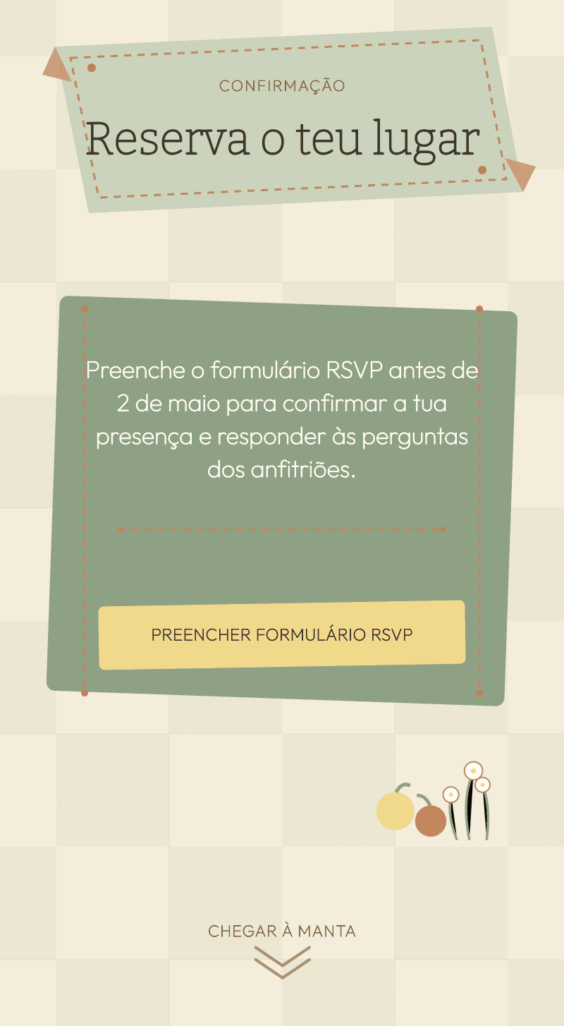 Baby Shower — Domingo de Piquenique — Reserva o teu lugar