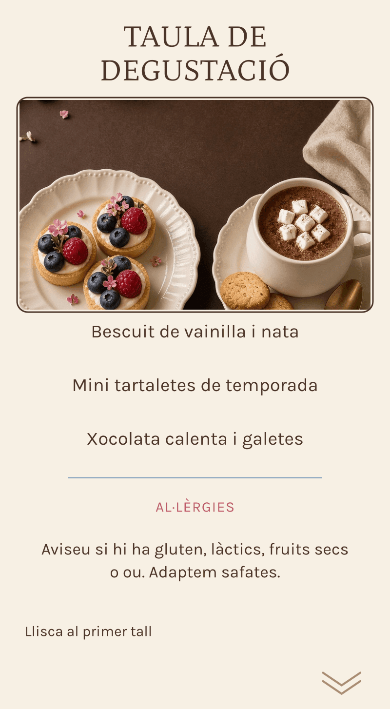 Revelació de gènere — La pastisseria del secret — Taula de degustació