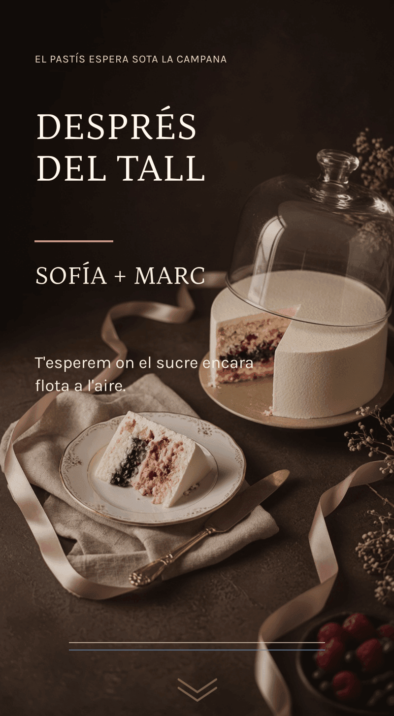 Revelació de gènere — La pastisseria del secret — Després del tall