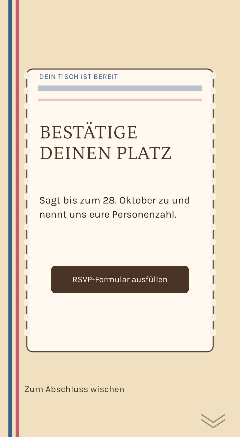 Gender-Reveal — Die geheime Pâtisserie — Bestätige deinen Platz
