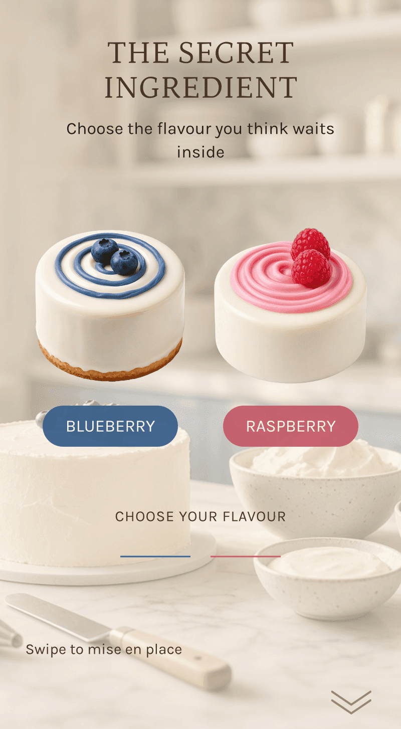 Gender reveal — The Secret Patisserie — The secret ingredient