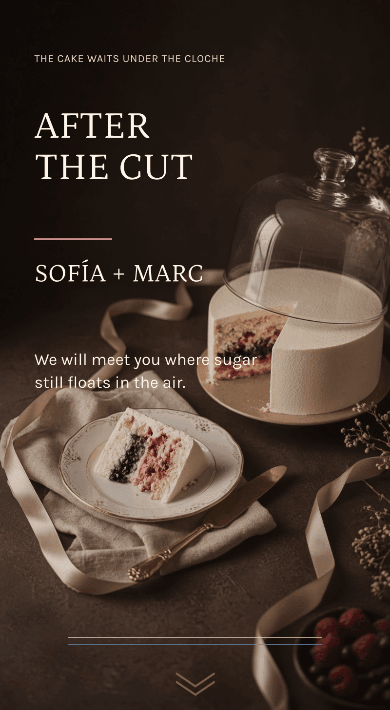 Gender reveal — The Secret Patisserie — After the cut