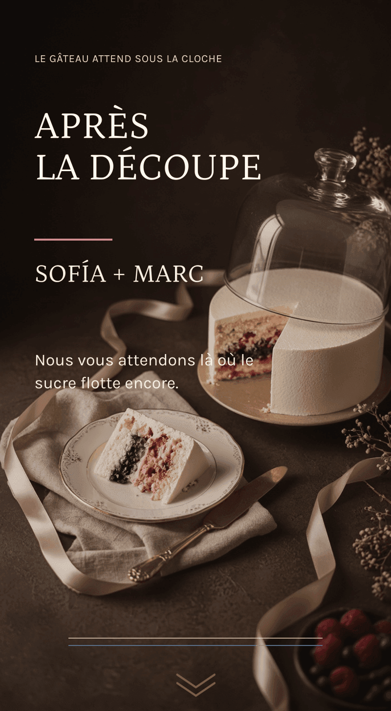 Révélation du genre — La pâtisserie du secret — Après la découpe