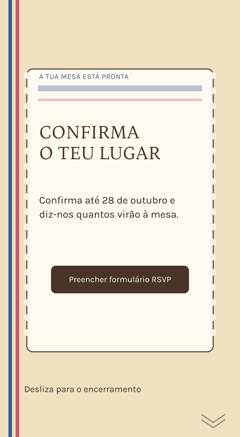 Revelação do género — A pastelaria do segredo — Confirma o teu lugar